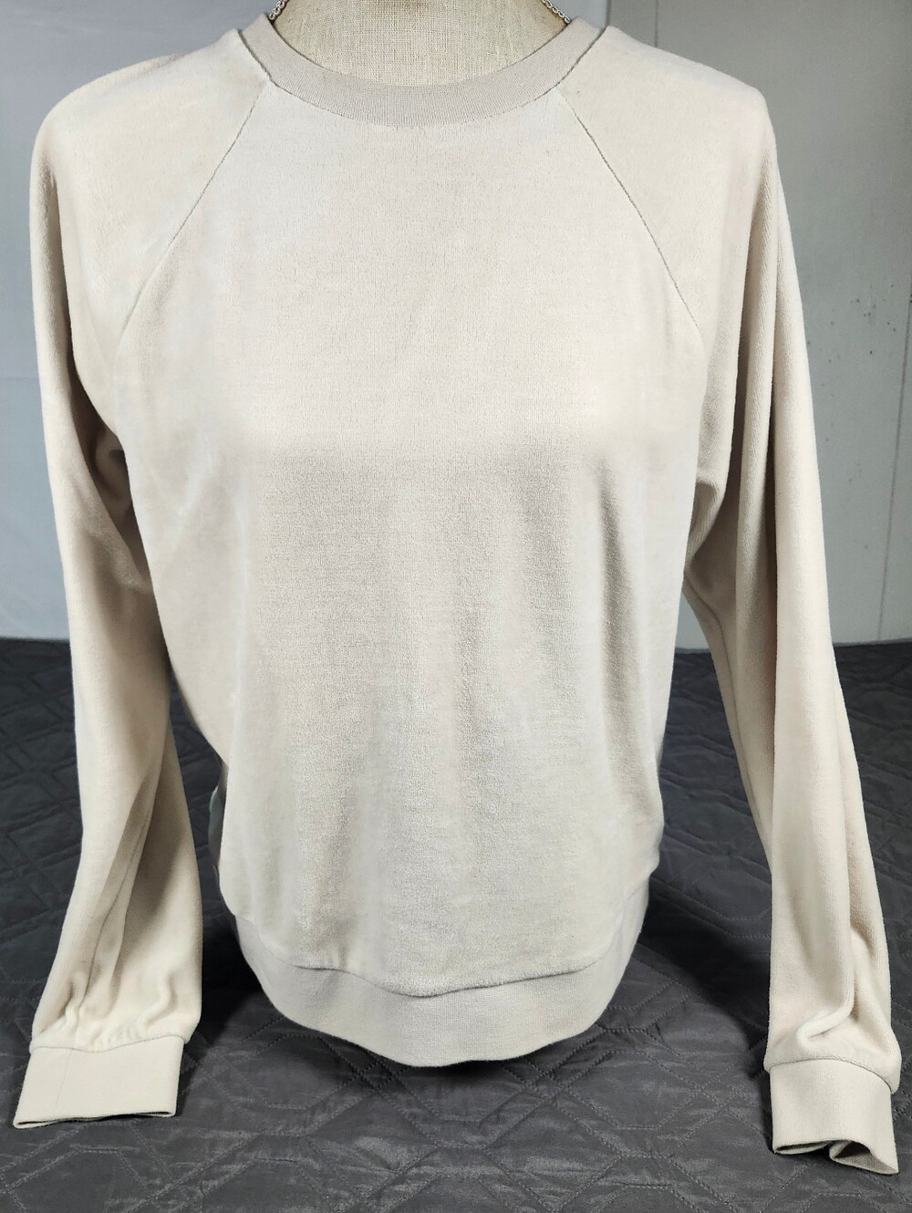 Banana Republic Women's French Terry Raglan Crewneck Sweatshirt Size M